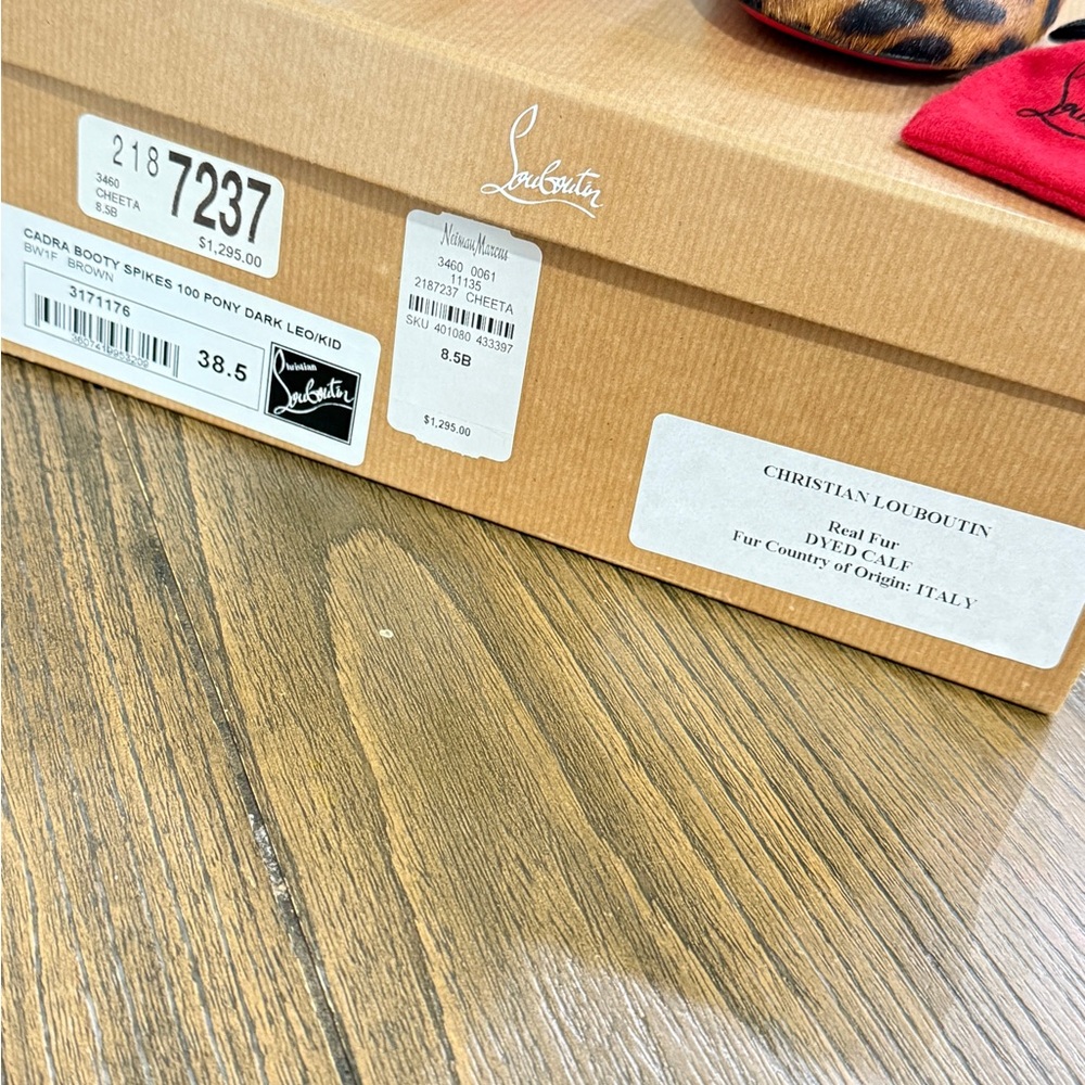 Christian Louboutin Brown and Black Ankle Boots - Picture 5 of 7